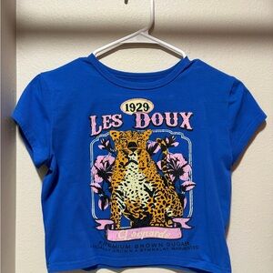 Blue Graphic Baby-Tee